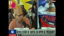 Pueblo del edo. Aragua protagoniza emotiva jornada de recolección de cartas en apoyo al Pdte. Maduro y Cilia Flores