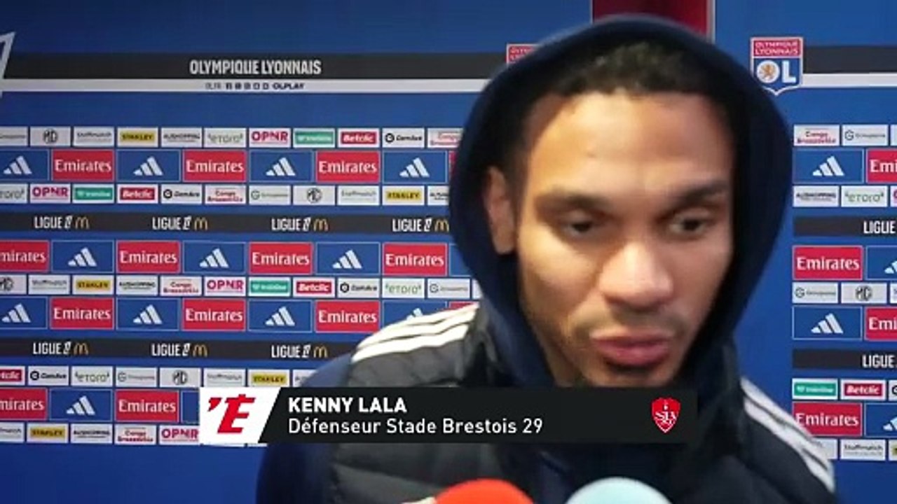Kenny Lala : « Un sentiment de frustation après avoir joué à dix pendant 70 minutes » - Foot - Ligue 1 - Brest