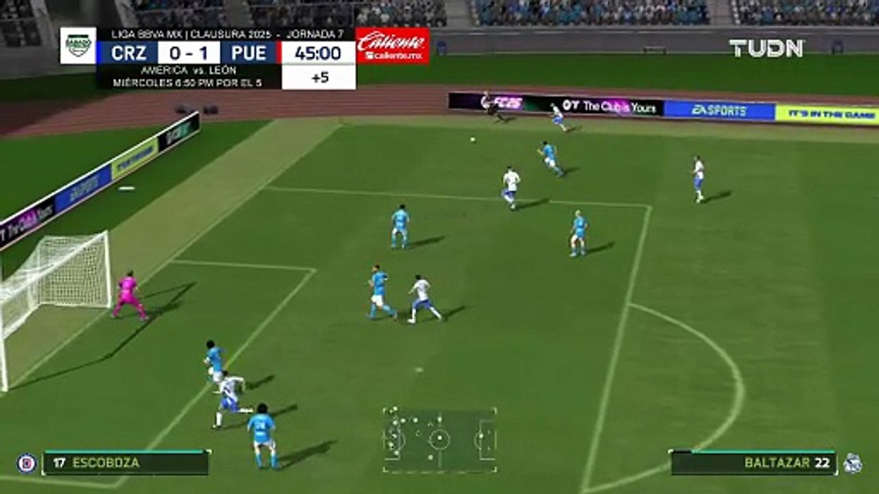DFL 26 - LIGA MX 2026 - CRUZ AZUL vs. PUEBLA - FIFA 16 MOBILE | GAMEPLAY [HD]