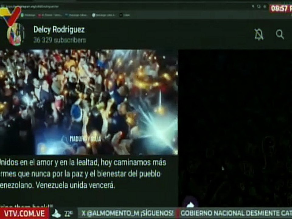 Pdta. Encargada Delcy Rodríguez: Caminamos más firmes que nunca por la paz y bienestar del pueblo