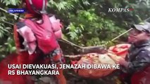 Momen Tim SAR Evakuasi 1 Jenazah Korban Pesawat ATR 42-500 dari Puncak Bulusaraung