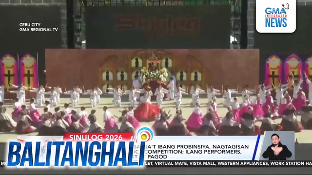 Halos 40 grupo mula sa iba't ibang probinsiya, nagtagisan sa Sinulog street dance competition; ilang performers, nahimatay dahil sa init at pagod | Balitanghali