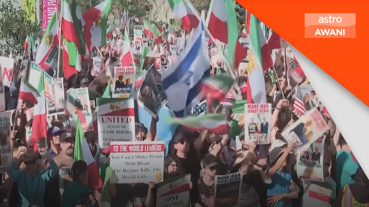 Ratusan berdemo di Los Angeles kutuk tindakan keras di Iran