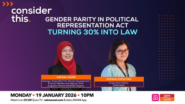 Consider This: Gender Parity in Political Representation Act (Part 1) — Turning 30% into Law