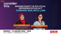 Consider This: Gender Parity in Political Representation Act (Part 2) — Turning 30% into Law