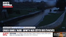 À Moussoulens, dans l'Aude, ce cours d'eau est passé de 35cm le 18 janvier à plus de cinq mètres ce 19 janvier