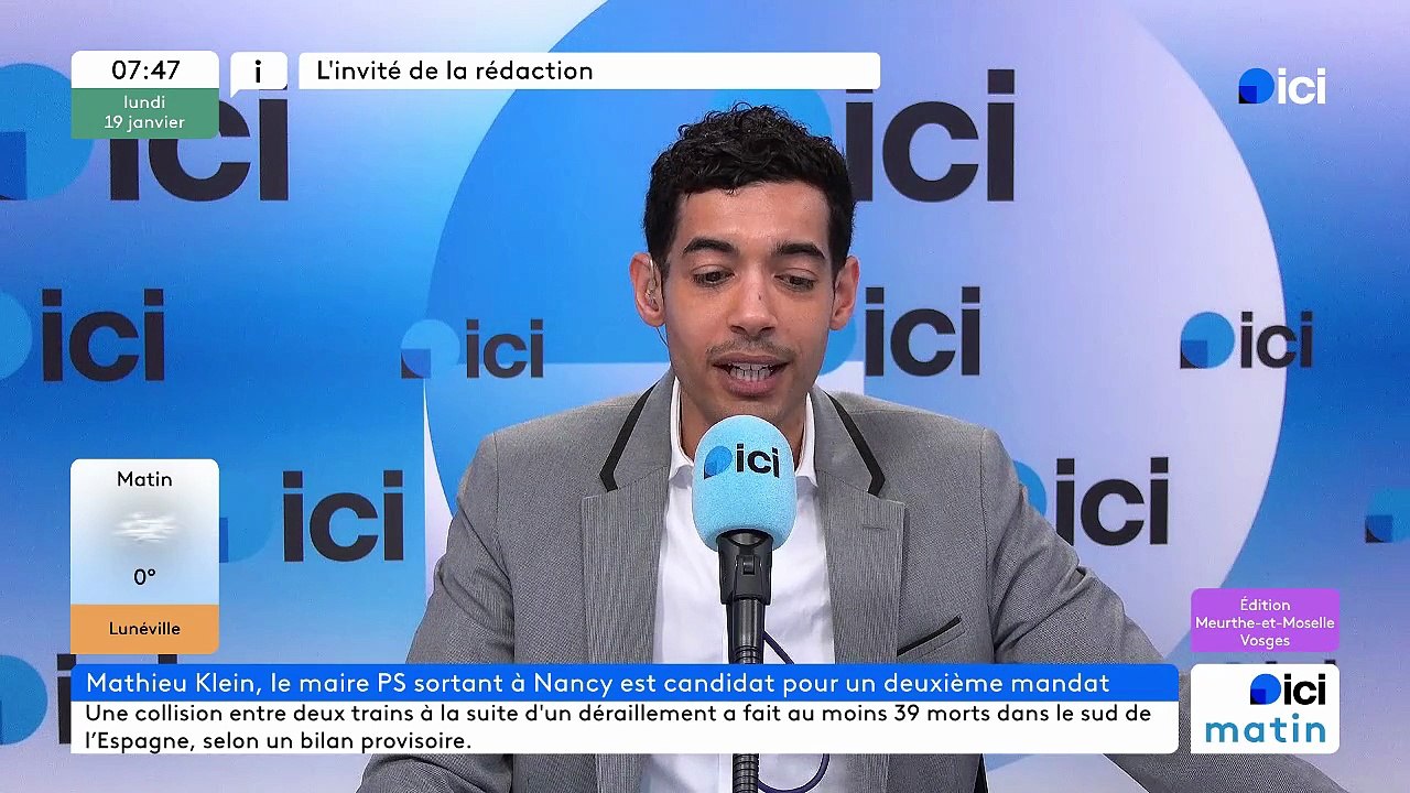 Municipales 2026 à Nancy : Mathieu Klein, invité d'Ici Lorraine