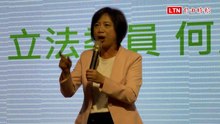 民進黨團幹部交接 何欣純當盧秀燕面喊：我當市長我來普發現金