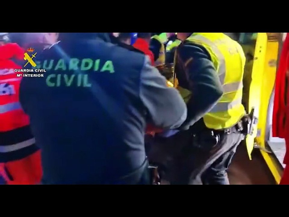 Intervención de la Guardia Civil en el accidente ferroviario de Adamuz
