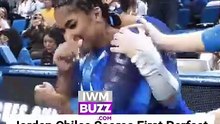 Jordan Chiles Scores First Perfect 10 on Vault, Celebrates Emotional Milestone at UCLA