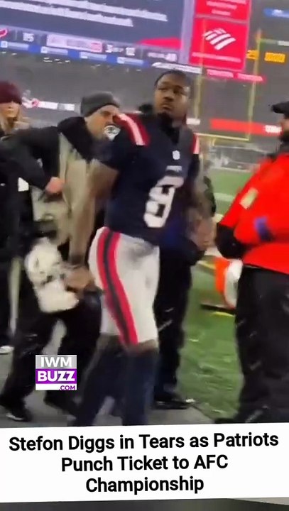 Stefon Diggs in Tears as Patriots Punch Ticket to AFC Championship