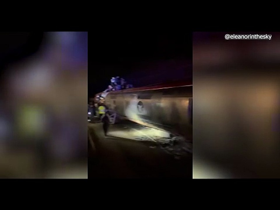 Estado de los vagones del tren de Iryo accident...