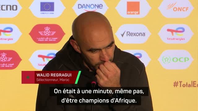 Maroc - Regragui : On était à une minute, même pas, d'être champions d’Afrique