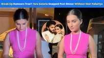 Tara Sutaria Snapped Post Her Dinner Date Without Veer Pahariya! Break-Up Rumours True???