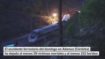 Primeras imágenes con luz diurna del lugar de descarrilamiento de dos trenes en Adamuz que ya deja 39 fallecidos