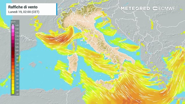 Venti di burrasca nei prossimi giorni sull'Italia
