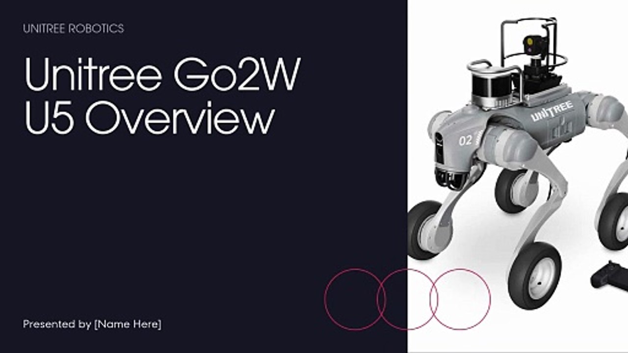 Unitree Go2W-U5 Robot with Controller