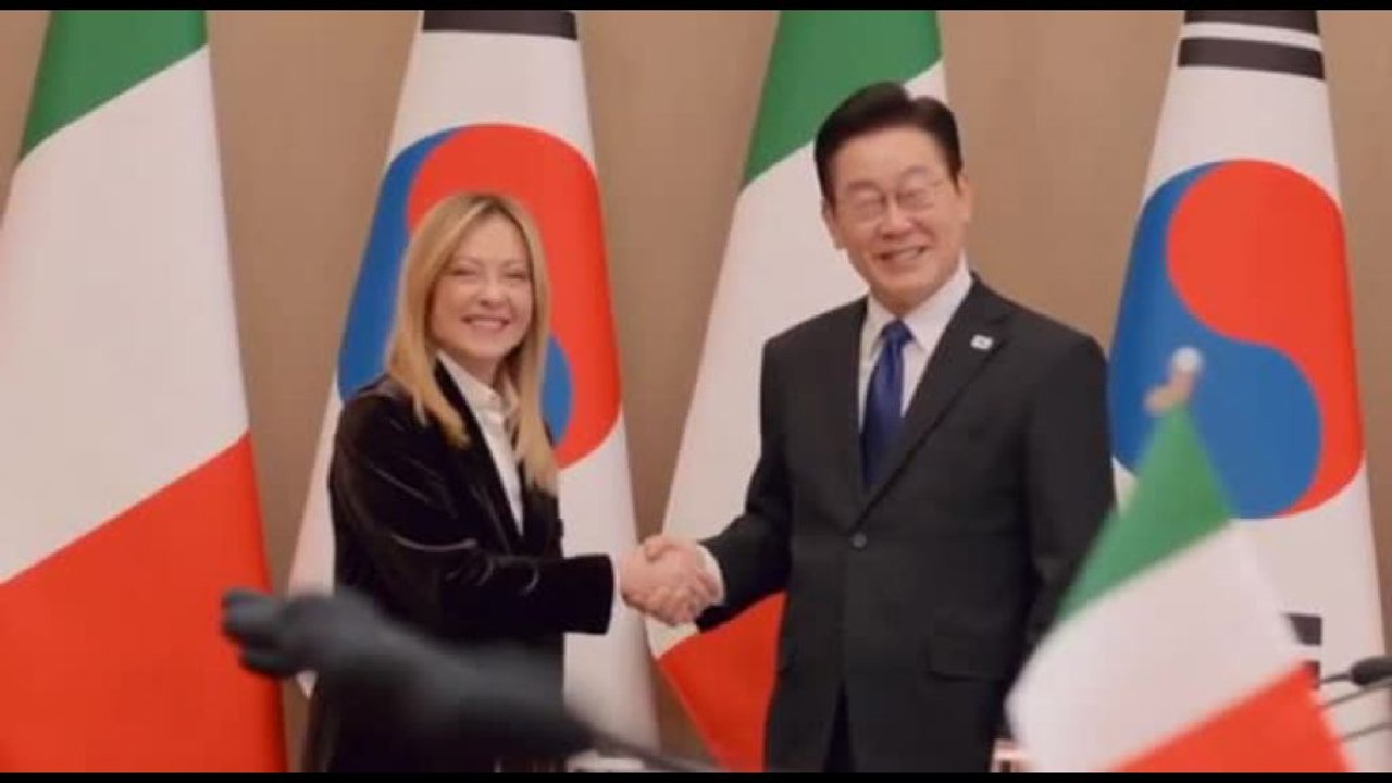Meloni a Seul, intesa con la Corea del Sud su IA, spazio e difesa