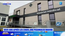 Deux après les inondations, la réouverture de la pharmacie de Neuville-sous-Montreuil
