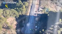 Imágenes aéreas de la zona del accidente en Adamuz