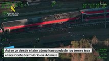 Las imágenes aéreas del accidente de Adamuz NO USAR