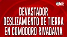 Imágenes impactantes del devastador deslizamiento de tierra en Comodoro Rivadavia