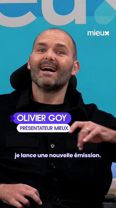 Olivier Goy, atteint de la maladie de Charcot, présente ce soir à 21h une nouvelle émission sur la chaîne santé Mieux: Il donnera la parole à des personnalités qui ont joué un rôle dans son parcours - VIDEO