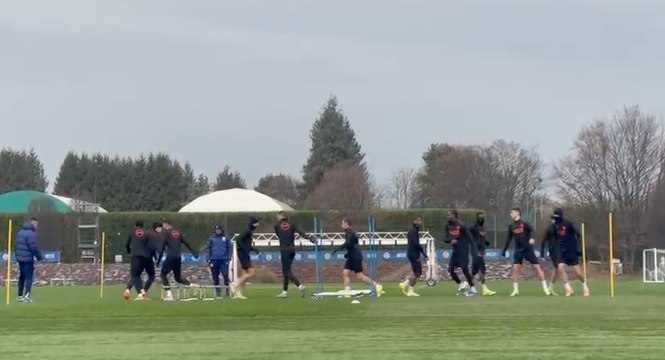 VIDEO FCIN1908 / Inter-Arsenal, inizia la rifinitura dei nerazzurri