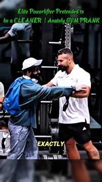 Elite Powerlifter Pretended to be a CLEANER Anatoly GYM PRANK #funny #gym #trolllife