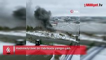 Hadımköy'de fabrika yangını! Çok sayıda ekip sevk edildi