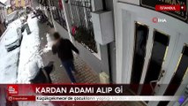 Küçükçekmece’de çocukların yaptığı kardan adamı alıp götürdü