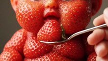 Cute stobary baby ASMR 😋🍓🍓