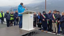 Il ministro dei Trasporti Salvini ha inaugurato il nuovo Ponte Manzoni di Lecco