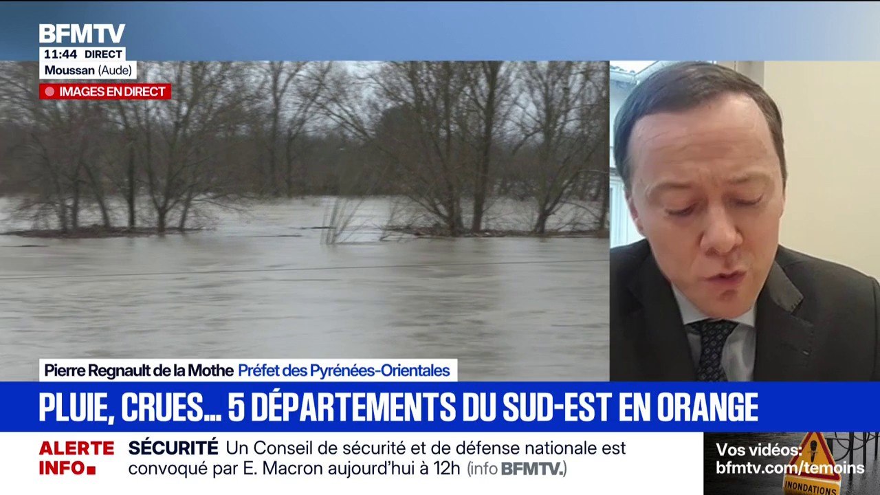 Pluie-inondation: "Nous avons pris toutes les mesures de prudence qui s'imposent", indique le préfet des Pyrénées-Orientales