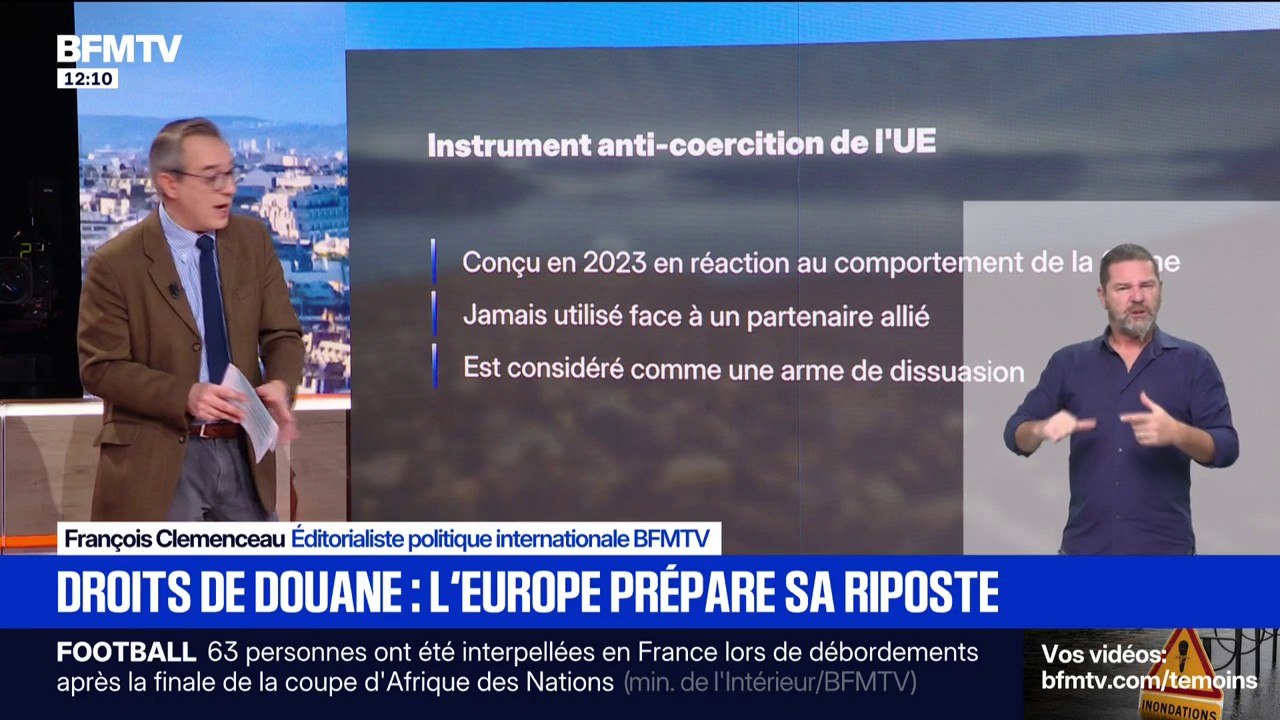 Droits de douane américains: qu'est-ce que l'instrument anti-coercition de l'Union européenne?