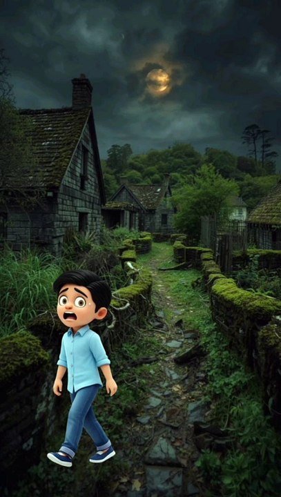 The boy and the creepy monkey