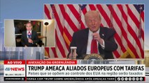 Trump ameaça aliados europeus com tarifas por causa da Groenlândia; Ghani analisa