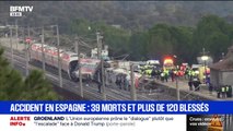 Accident de train en Espagne: 39 morts et plus de 120 blessés, et le bilan devrait encore augmenter