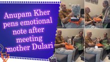 Anupam Kher shares a touching moment with his mother, reflects on parenting and ageing