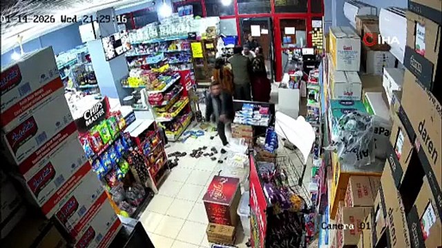 Markette ortalık savaş alanına döndü