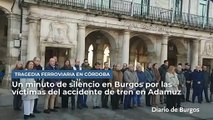 Un minuto de silencio en Burgos por las víctimas del terrible accidente de tren en Adamuz (Córdoba).
