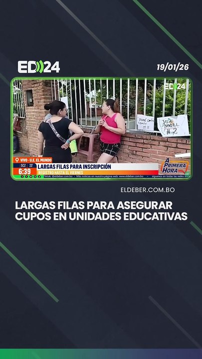 Largas filas para asegurar cupos en unidades educativas
