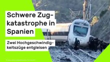 Schwere Zugkatastrophe in Spanien: Zwei Hochgeschwindigkeitszüge entgleisen – mindestens 39 Tote