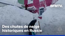 Russie: des chutes de neige historiques laissent des images impressionnantes