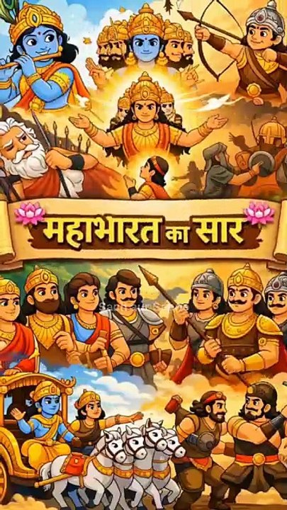 महाभारत का ऐसा सार जो आपकी सोच बदल देगा 😱 | धर्म बनाम अधर्म की सबसे बड़ी कहानी #krishna #mahabharat