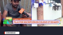 largas filas por inicio de inscripciones