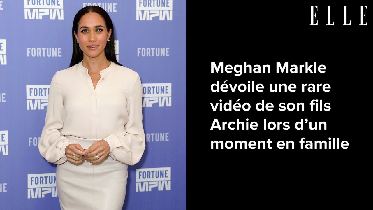 Meghan Markle dévoile une rare vidéo de son fils Archie lors d’un moment en famille