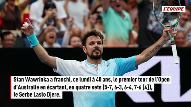 Vainqueur d'un match en Grand Chelem à 40 ans et 296 jours : où situer la perf de Stanislas Wawrinka? - Tennis - Open d'Australie
