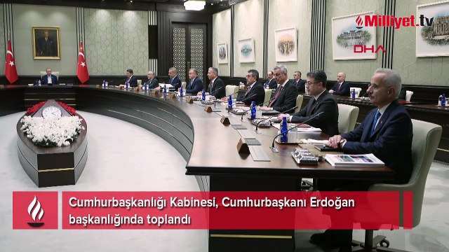 Kabine, Cumhurbaşkanı Erdoğan başkanlığında toplandı