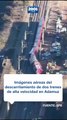 Imágenes aéreas del accidente ferroviario de España